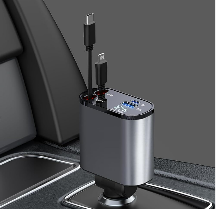 4 in 1 Retractable Charger
