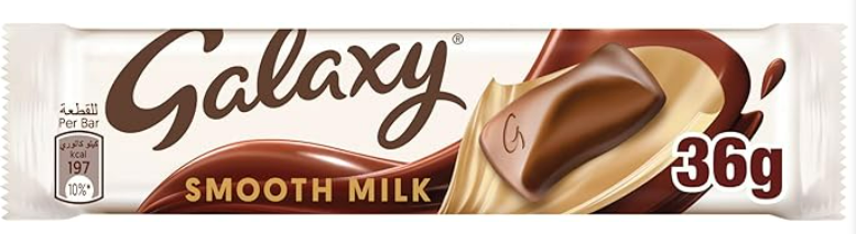 Galaxy Smooth Milk Chocolate, 36 g - Pack of 1, Black