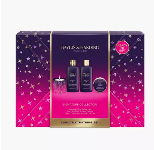 Baylis & Harding 4-Piece Moonlight Fig Bathing Gift Set