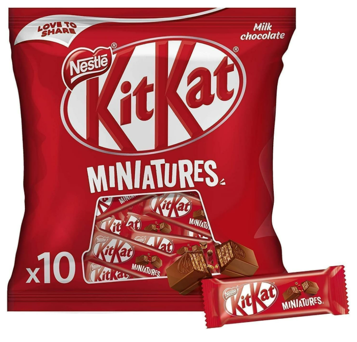 KitKat Nestle Miniatures Crispy Wafer Finger Covered With Milk Chocolate 110g