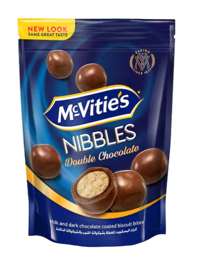 McVitie's Nibbles Double Chocolate, 110 gm