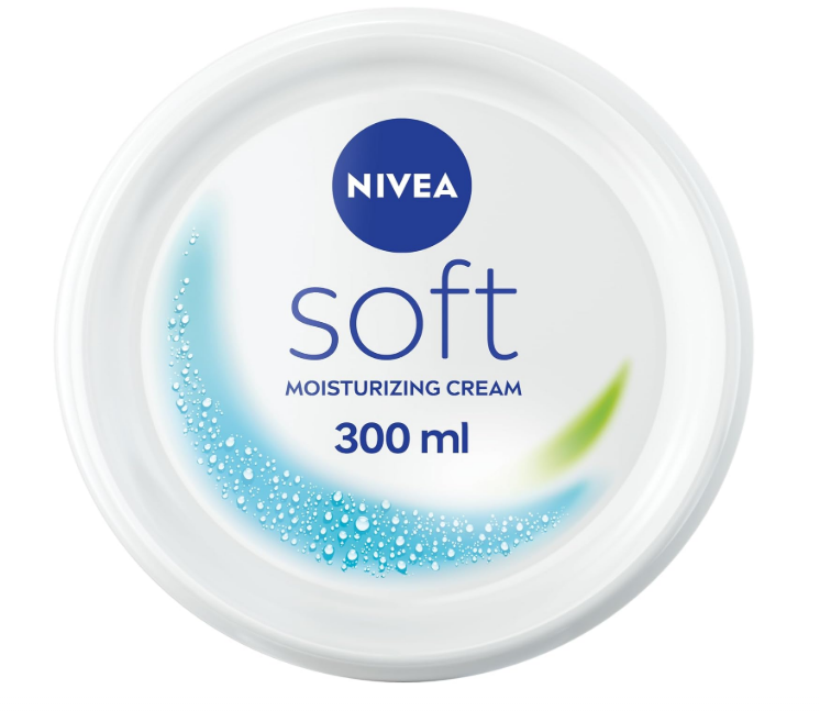 NIVEA Soft Moisturising Cream for Face, Body and Hands with Vitamin E and Jojoba Oil, Moisturises Deeply, All-Purpose, Jar 300ml