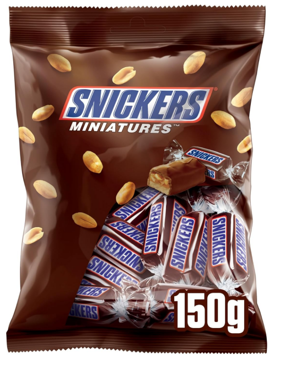 Snickers Miniatures Chocolate, 150g