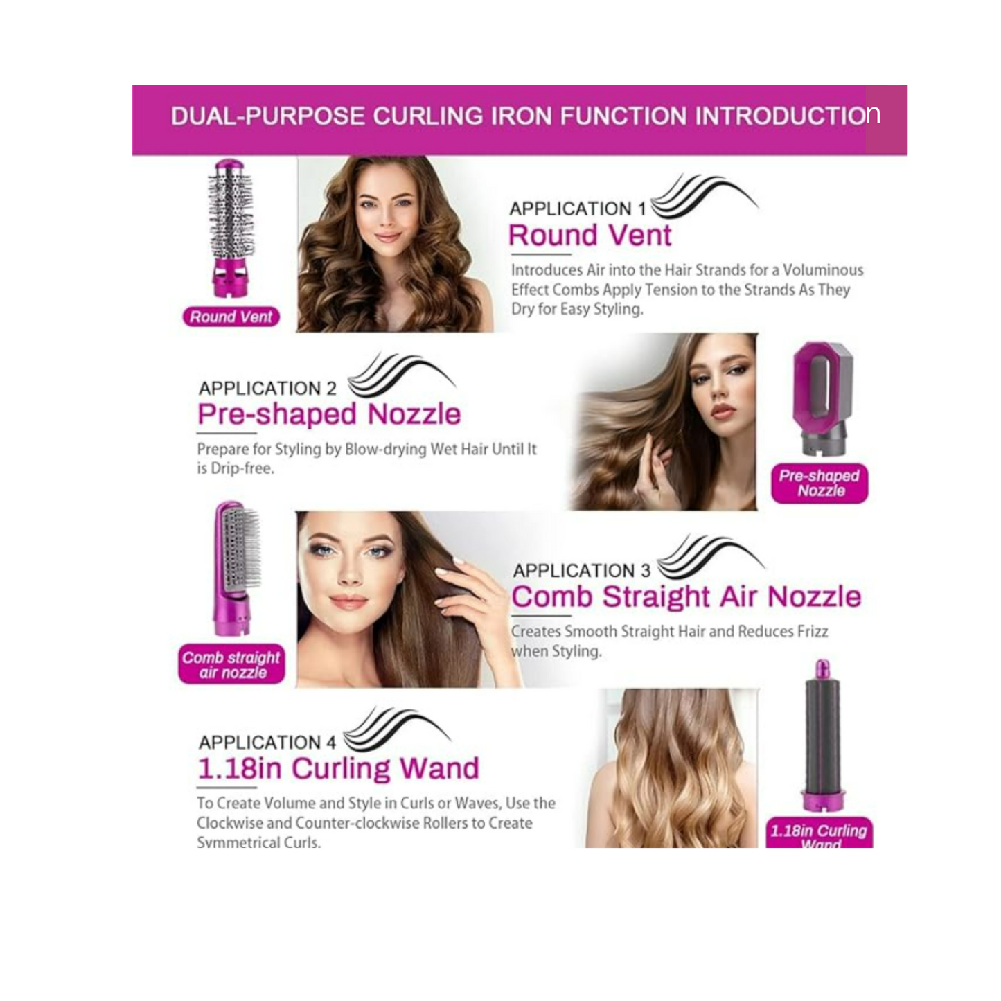 New 5 In 1 Hair Professional Hair Styler