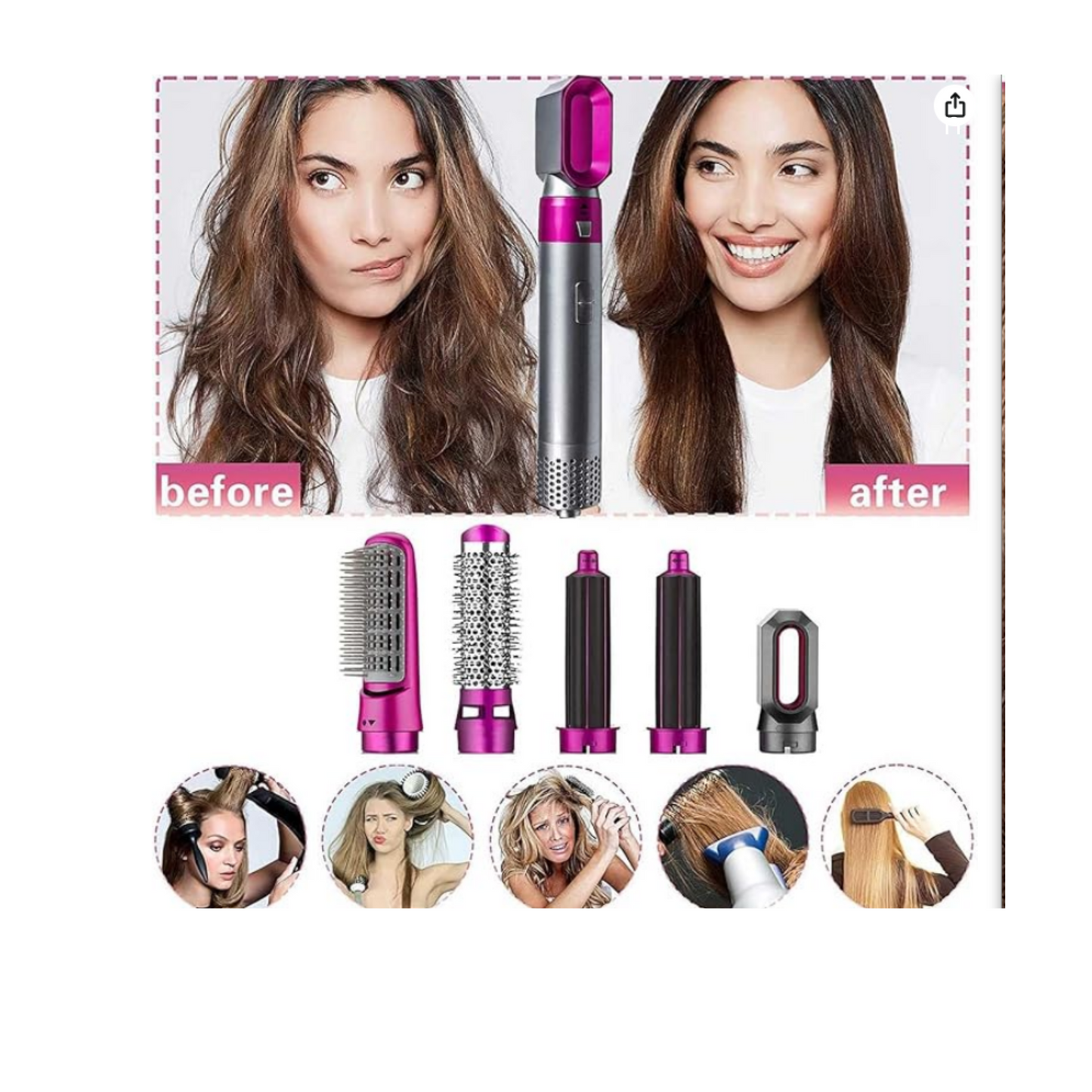 New 5 In 1 Hair Professional Hair Styler