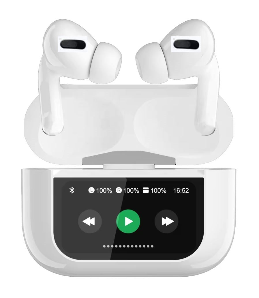 A9 Pro Airpods ANC/ENC Touch Screen Wireless Earbuds