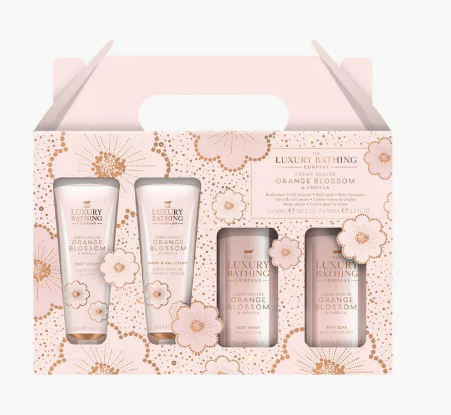 Luxury Bathing Company 4-Piece Orange Blossom Gift Set