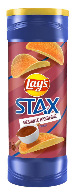 Lay's Stax Mesquite Barbecue Flavored Potato Crisps